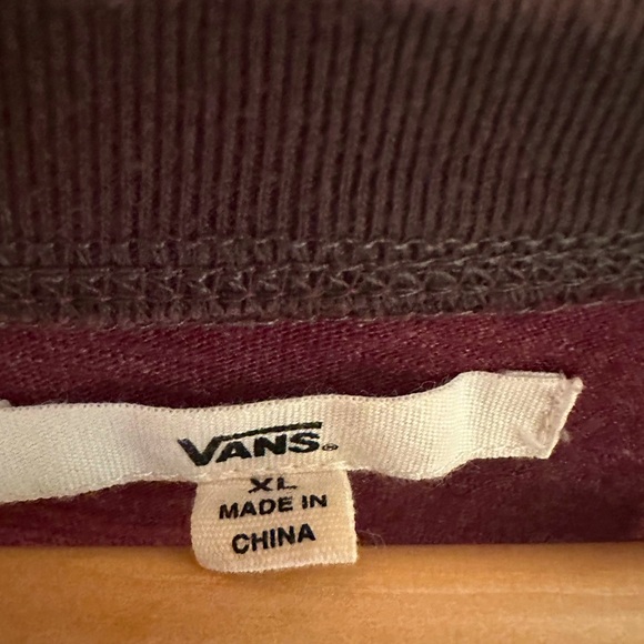 Vans T-shirt Dress, Size XL, Maroon, vintage/gently worn - Picture 3 of 4